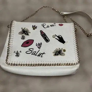 SPIRAL GIRL 화이트 숄더백