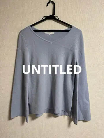 UNTITLED 풀오버 니트 소매 플레어