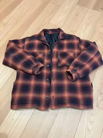 남성용 체크 빈티지 자켓