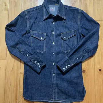 플랫 헤드 데님 셔츠 인디고