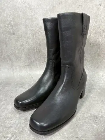 [ 새상품급 ] ing 잉그 천연 가죽 스퀘어토 숏부츠 24cm