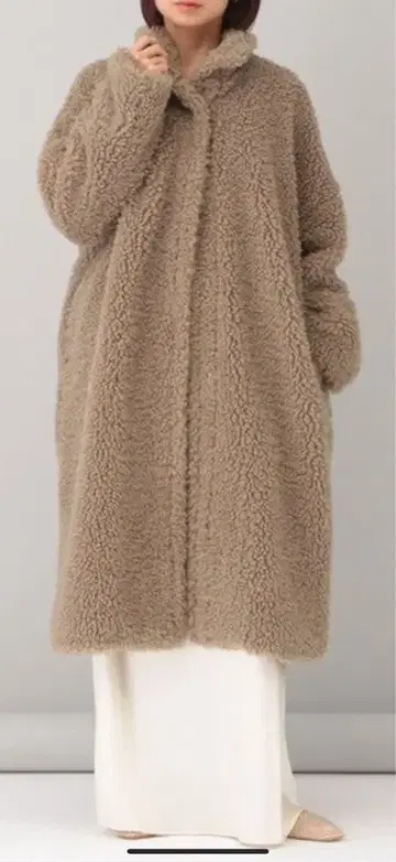 [ 새상품 ] e/rm 에코 퍼 롱 코트