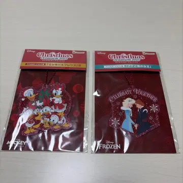 Happy 복권 Disney 크리스마스 오너먼트 2개 세트