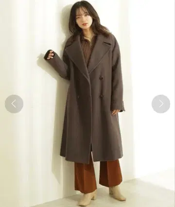 FREE'S MART 저리 멜톤 더블 브레스트 코트