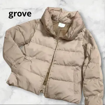grove 그로브 볼륨 옷깃 다운 자켓 소두 효과 새상품급