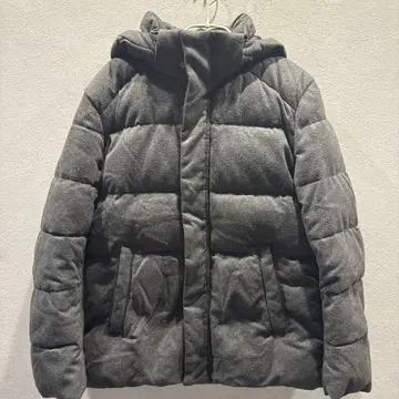 GLOBAL WORK 후드 부착 다운 자켓 L 사이즈 그레이