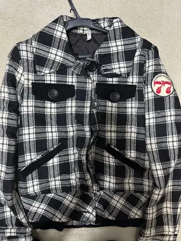 로데오 크라운 체크 무늬 캐주얼 자켓