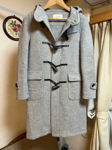 UNITED ARROWS 그레이 더플 코트 36