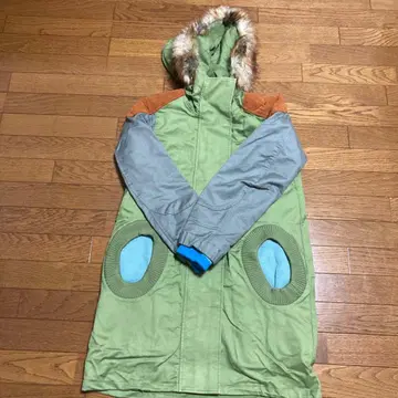 TSUMORI CHISATO 후드 부착 모즈 코트 이너 포함