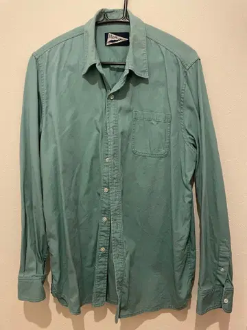 Pilgrim Surf + Supply 긴팔 셔츠 L 민트 그린
