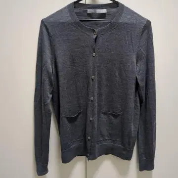 theory luxe 그레이 긴팔 가디건