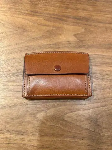 만소 두꺼운 코바 컴팩트 지갑