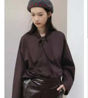 [ 완판템 ] ZARA 포플린 스카프 셔츠 S