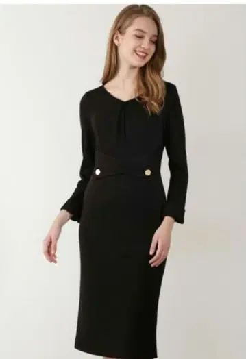 새상품급 핑키앤다이안 크로스허리 저지 원피스 38