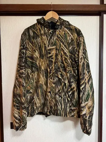 트리 카모 드로 코드 부착 플리스 자켓 REDHEAD