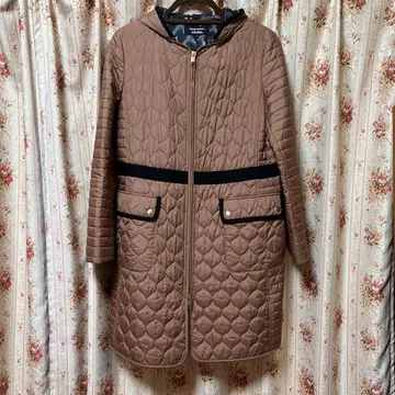 소니아 리키엘 [흡습 발열성] 퀼팅 충전솜 후드 부착 코트