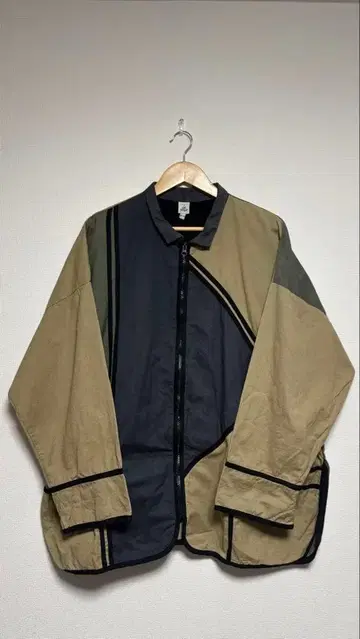 지퍼 자켓 EURO 코튼 x 린넨 구제 의류