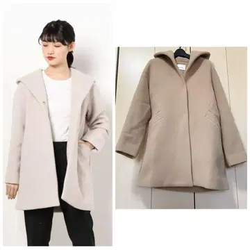 20AW ANAYI 아나이 더블 비버 후드 코트 38 카멜