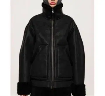 SLY 리버서블 무스탕 보아 플라이트 자켓