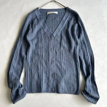 [ 새상품급 ] 릴리안 캐럿 케이블 니트 가디건 M 고급 깔끔한