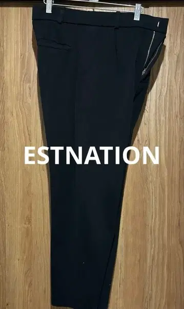 ESTNATION 블랙 슬랙스