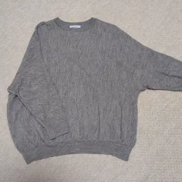 ORDINARY FITS 오디너리 바버 니트 풀오버 그레이