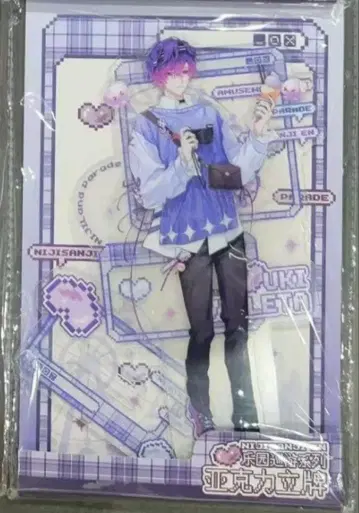 니지산지 EN 우키 uki 아크릴 스탠드 카페 콜라보 우키 비올레타