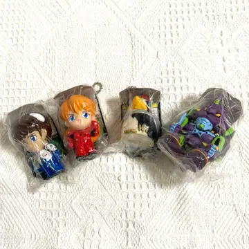 에반게리온 키체인 피규어 4개 세트