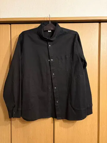 짐 마스터 gym master 리브 소매 스냅 버튼