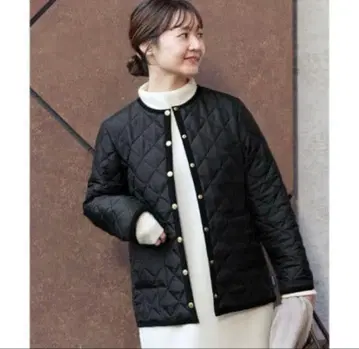 SLOBE IENA 별주 퀼팅 숏 블루종 블랙 38