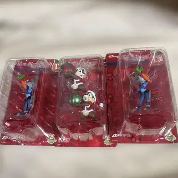 디즈니 오너먼트 주디 2개 칩과 데일 1개 세트