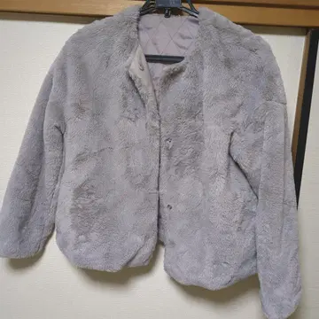 그레이 보아 자켓 M 사이즈