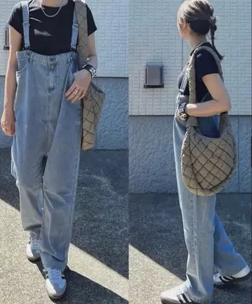 스트레이트 데님 살로펫