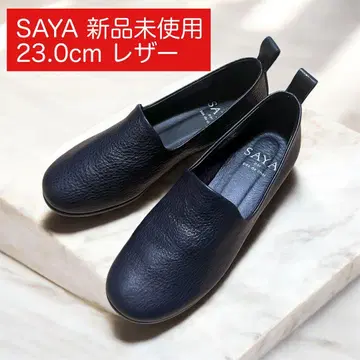 SAYA 가죽 슬립온 23.0cm 미사용 새상품
