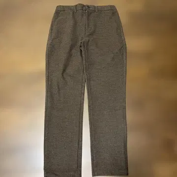 JOHNBULL 체크 무늬 슬랙스 브라운 계열