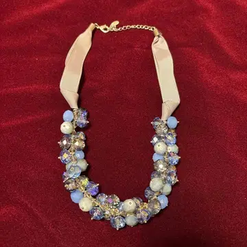 목걸이 블루 비즈