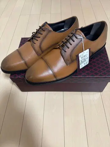 [ 미사용 새상품 ] 패트릭 콕스 브라운 가죽 드레스 신발 27.0cm