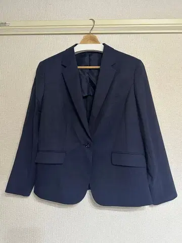 LES MUES 네이비 팬츠 수트 상하의 빅 사이즈