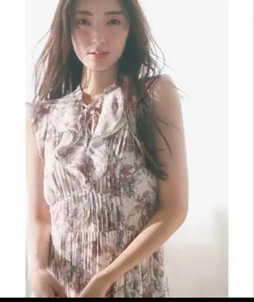 snidel 플리츠 프린트 원피스