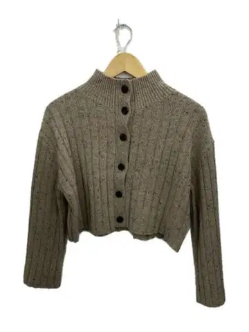 Lilly brown 하이넥 가디건