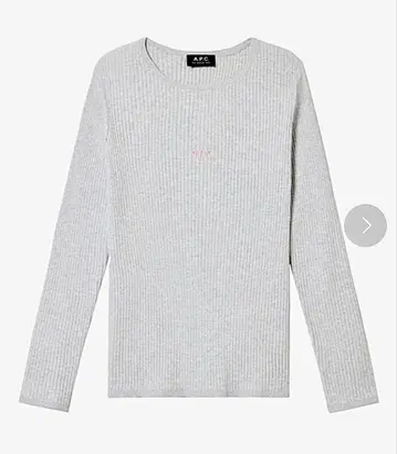 A.P.C. 풀수지 그레이 리브 니트 L 사이즈