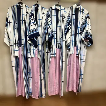 무용 커플 기모노 4장 세트