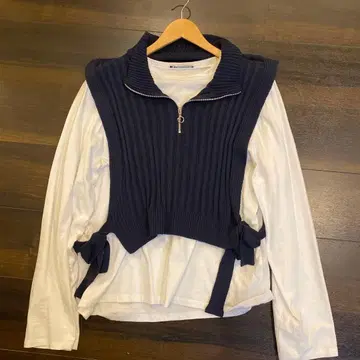 ZARA 긴팔 T셔츠 니트 베스트 2종 세트