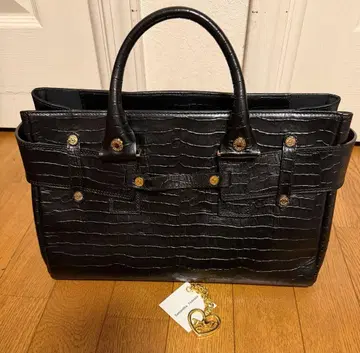 크로커다일풍 블랙 핸드백