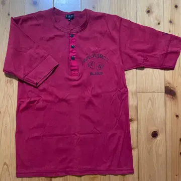 R.J. Blues 와인 레드 반팔 티셔츠