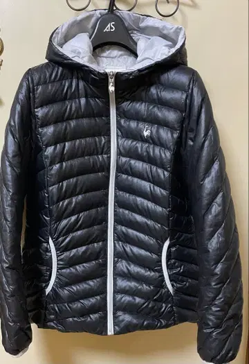 르꼬끄 스포르티브 후드 부착 다운 자켓 블랙