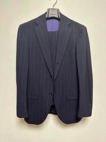 빔즈 RING JACKET 제작 네이비 스트라이프 수트