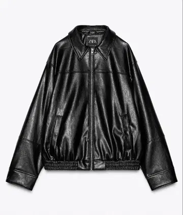 24시간 이내 발송 자라 인조 가죽 봄버 자켓