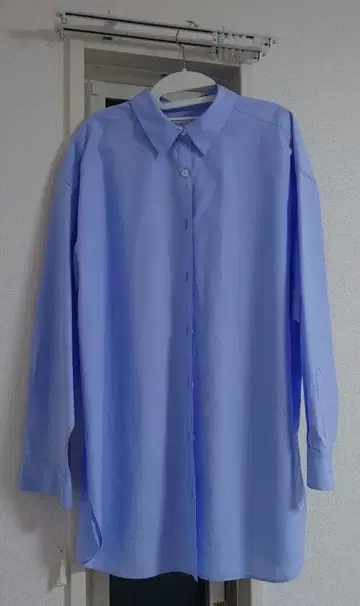 유나이티드 애로우즈 블루 오버 사이즈 셔츠