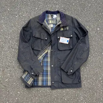50s YKKZIP waldan miller 체크 안감 오일드 자켓